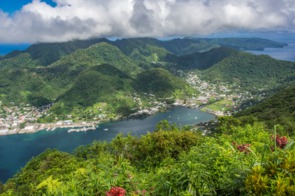 Aerial view of Pago Pago, American Samoa