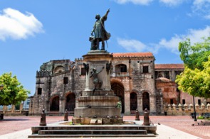 Columbus statue in Santo Domingo, Dominican Republic