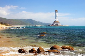 Quan Yin statue in Sanya city, Hainan, China