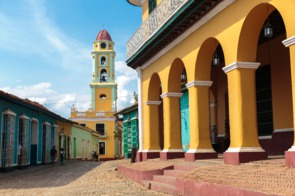 Colourful buildings in Trinidad, Cuba