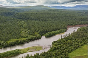 Zhupanova river in Kamchatka, Russian Far East