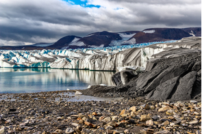 Glacier on Novaya Zemlya, Russia