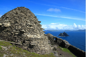 View from Skellig Michael to Little Skellig, Ireland