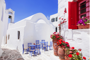 Street on Amorgos island, Greece