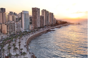 Sunset over Beirut, Lebanon