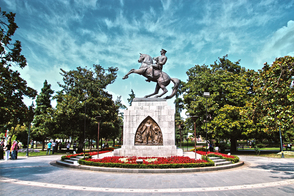 Ataturk monument in Samsun, Turkey