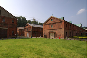 Red brick warehouses in Maizuru, Japan