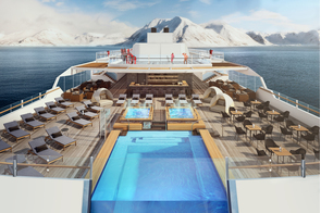 Hurtigruten - MS Roald Amundsen pool deck