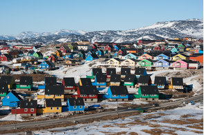 Houses in Ilulissat, Greenland