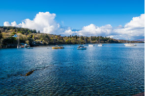 Armadale harbour on the Isle of Skye, Scotland