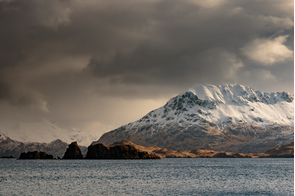 Gloomy skies over Adak Island, Alaska