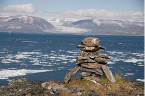Inukshuk on Baffin Island, Canada