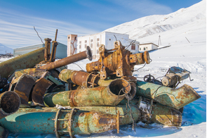 Abandoned mining village of Pyramiden, Svalbard