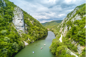 Iron Gates gorge on the Danube, Romania