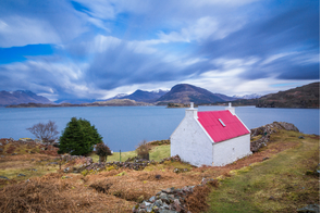 Cottage on Loch Shieldaig, Scotland