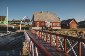 Jetty in Qeqertarsuaq, Greenland