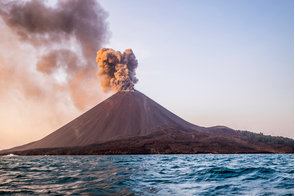 Eruption of Anak Krakatau, Indonesia