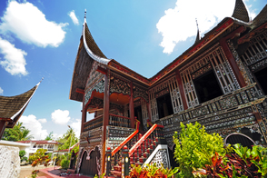 Big house in Padang, Sumatra, Indonesia