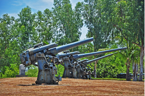 Artillery emplacement in Corregidor, Philippines