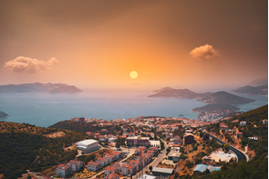 Sunset over Kas, Turkey