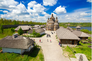 Cossack fortress on Khortytsya island, Zaporozhye, Ukraine