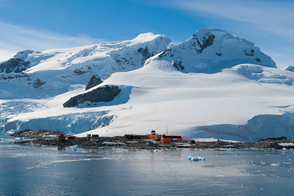 Chilean base at Paradise Harbour, Antarctica