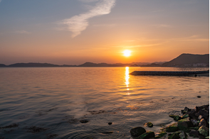 Shibukawa beach in Tamano, Japan