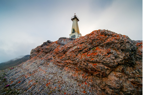Lighthouse on Cape Dezhnev, Russia