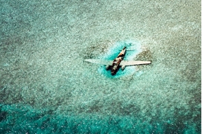 DC3 plane wreckage, Norman's Cay, Bahamas
