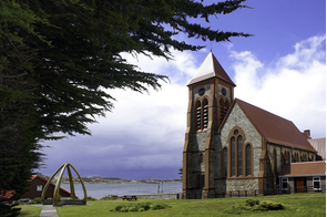 Christ church cathedral in Stanley, Falkland Islands