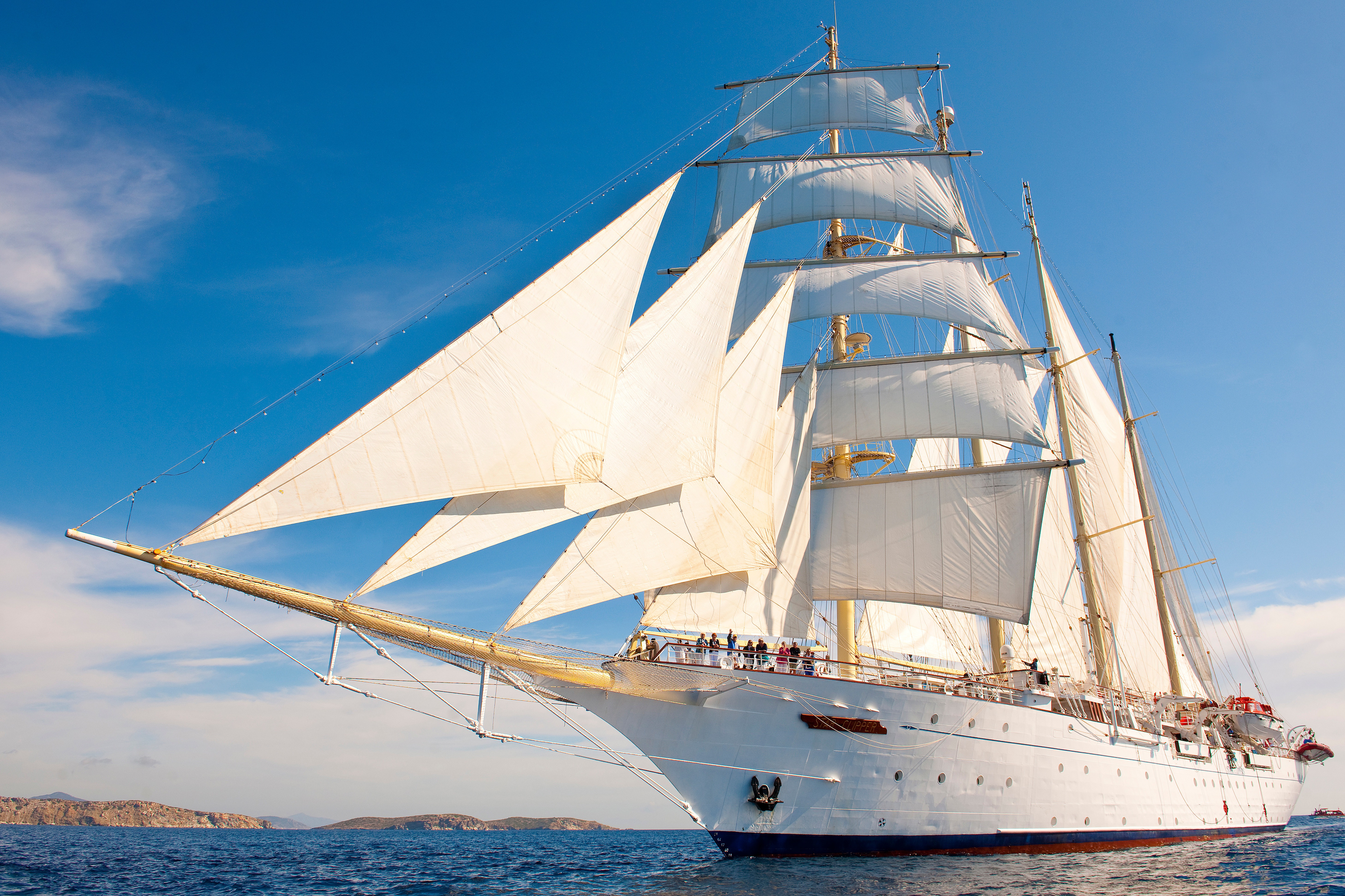 Star Clipper at sea