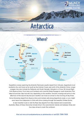 Mundy Adventures Antarctica Guide 2019