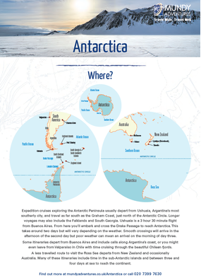 Mundy Adventures Antarctica Guide 2020