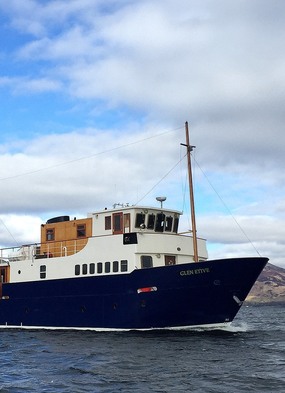 Glen Etive of The Majestic Line, a Scottish small ship cruise line founded by Dr Kenneth Grant