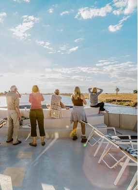 Chobe river cruise on board the Zambezi Queen