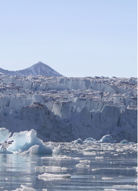 Silversea's Silver Cloud expedition ship in the Arctic waters, Arctic