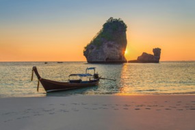 Longtail boat near Krabi