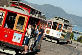 Cable cars in San Francisco