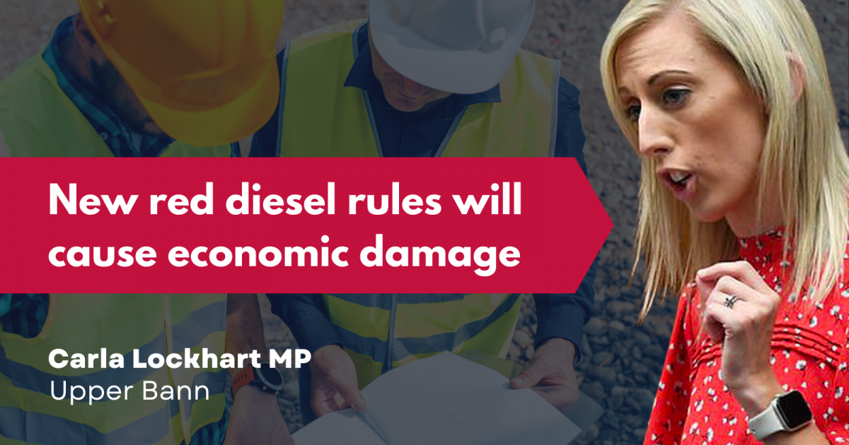 New red diesel rules will cause economic damage Lockhart DUP