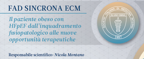 APERTURA ISCRIZIONI WEBINAR "IL PAZIENTE OBESO CON HFpEF DALL'INQUADRAMENTO FISIOPATOLOGICO ALLE NUOVE OPPORTUNITA' TERAPEUTICHE" 5 FEBBRAIO 2026