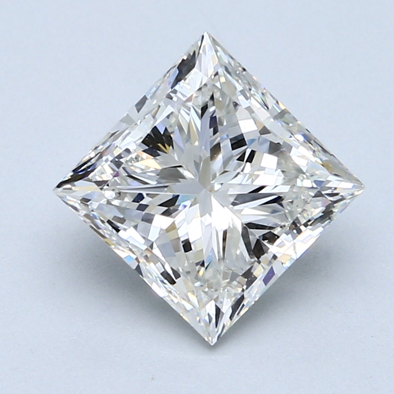 3.01 ct Princess Cut Natural Diamond : I / SI1