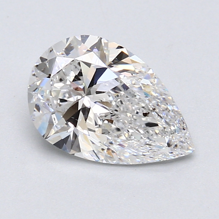 1.74 ct Pear Shape Natural Diamond : D / SI1