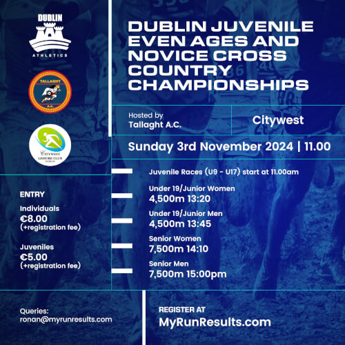 Dublin XC Champs, U19 U20s & Snr