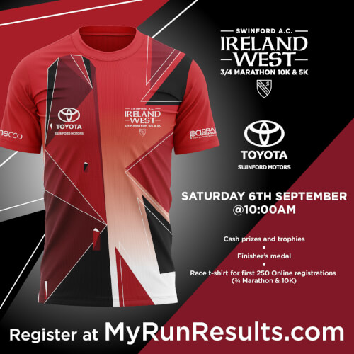 Ireland West 3/4 Marathon, 10k & 5k 2025