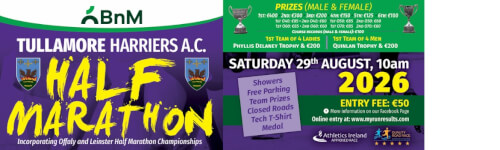 BnM Tullamore Harriers Half 2026