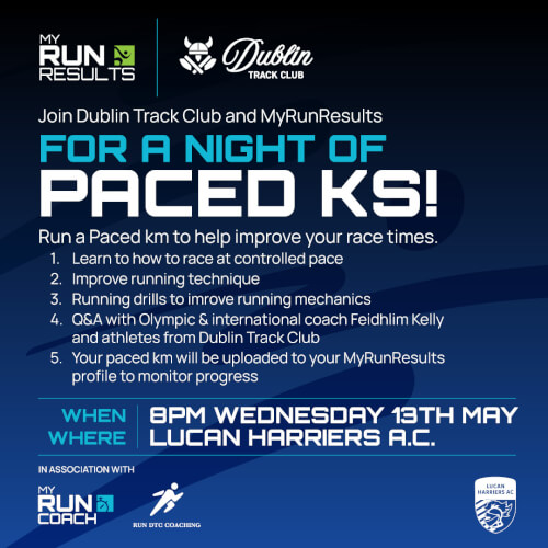 Paced Ks with Dublin Track Club