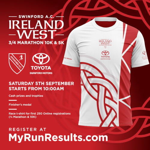 Ireland West 3/4 Marathon, 10k & 5k 2026