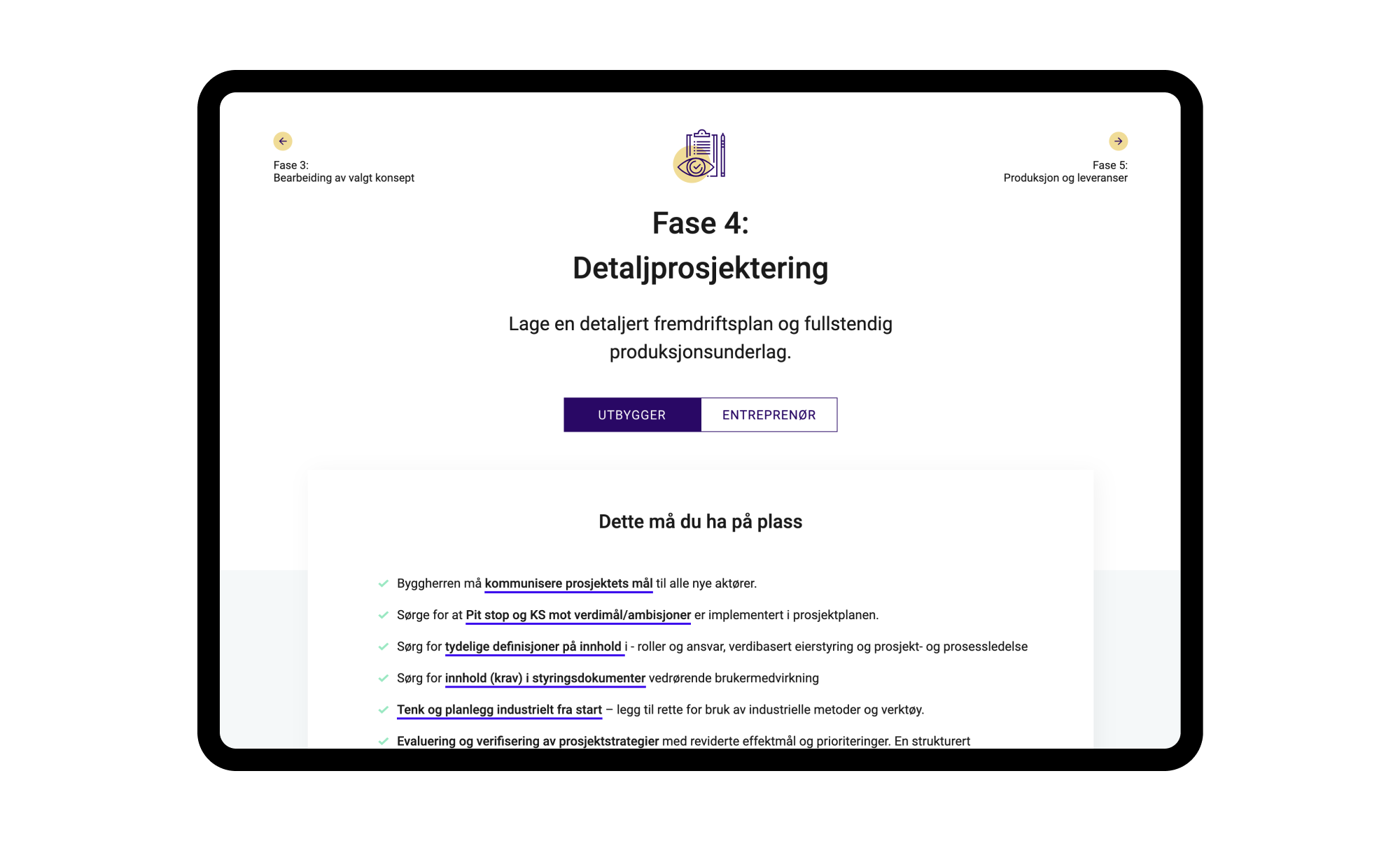 Skjermbilde av tjenesten byggelig.no