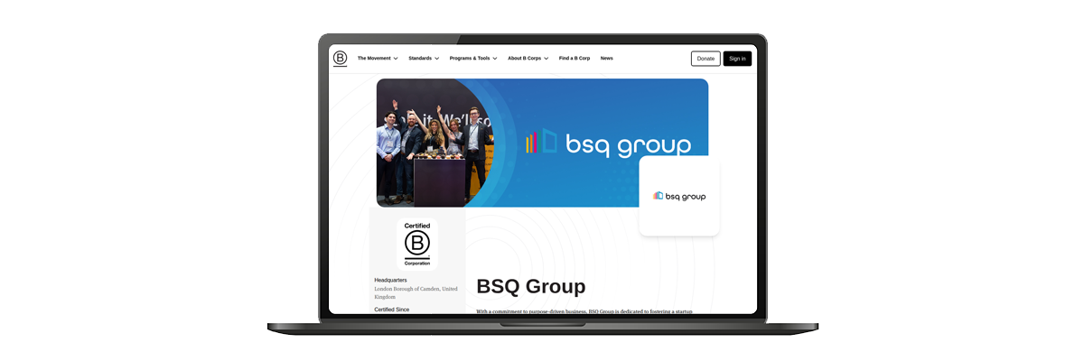 BSQ Group - Certified B Corporation thumbnail.