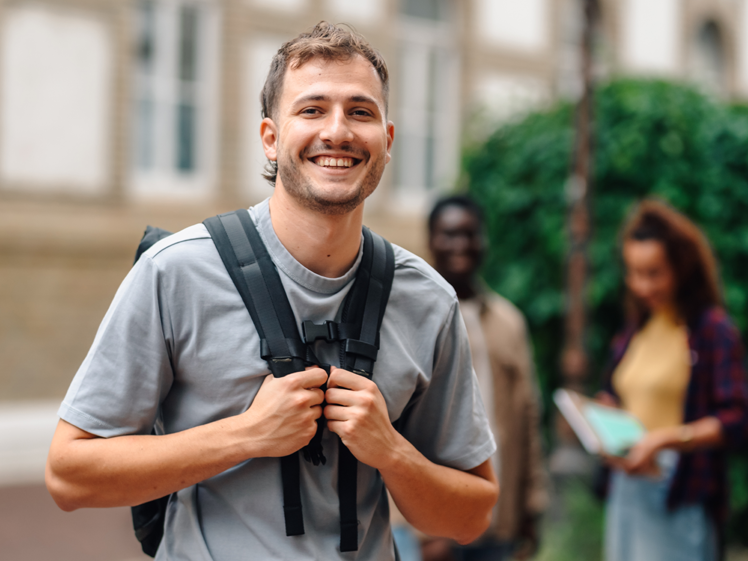 Man and woman in discussion about neurodiversity.